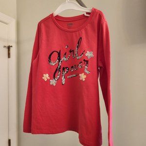 Gymboree Girls long sleeve T-shirt with sequins